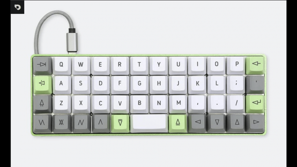 The Drop + OLKB Planck keyboard kit is the perfect base for an ultracompact keyboard. It slashes off the number pad, function keys, and even top number row to minimize the size as much as possible. 