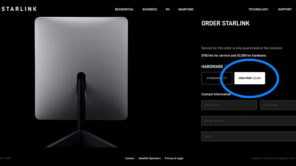Starlink high-performance
