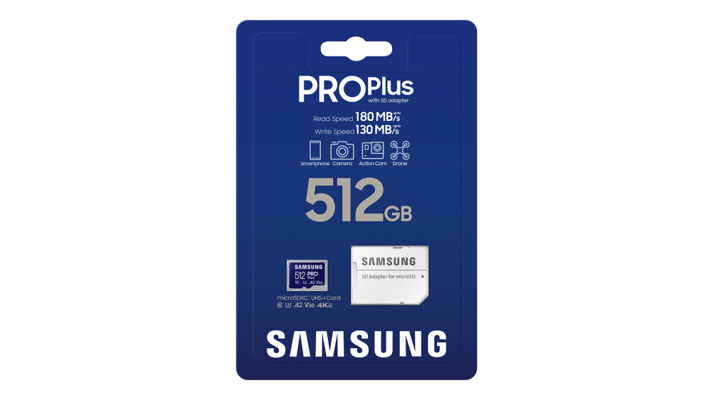 Samsung Pro Plus SD Card in packaging